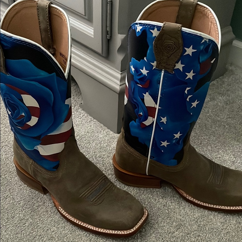 Twisted X Olivia Bennett Rose Patriotic Boots